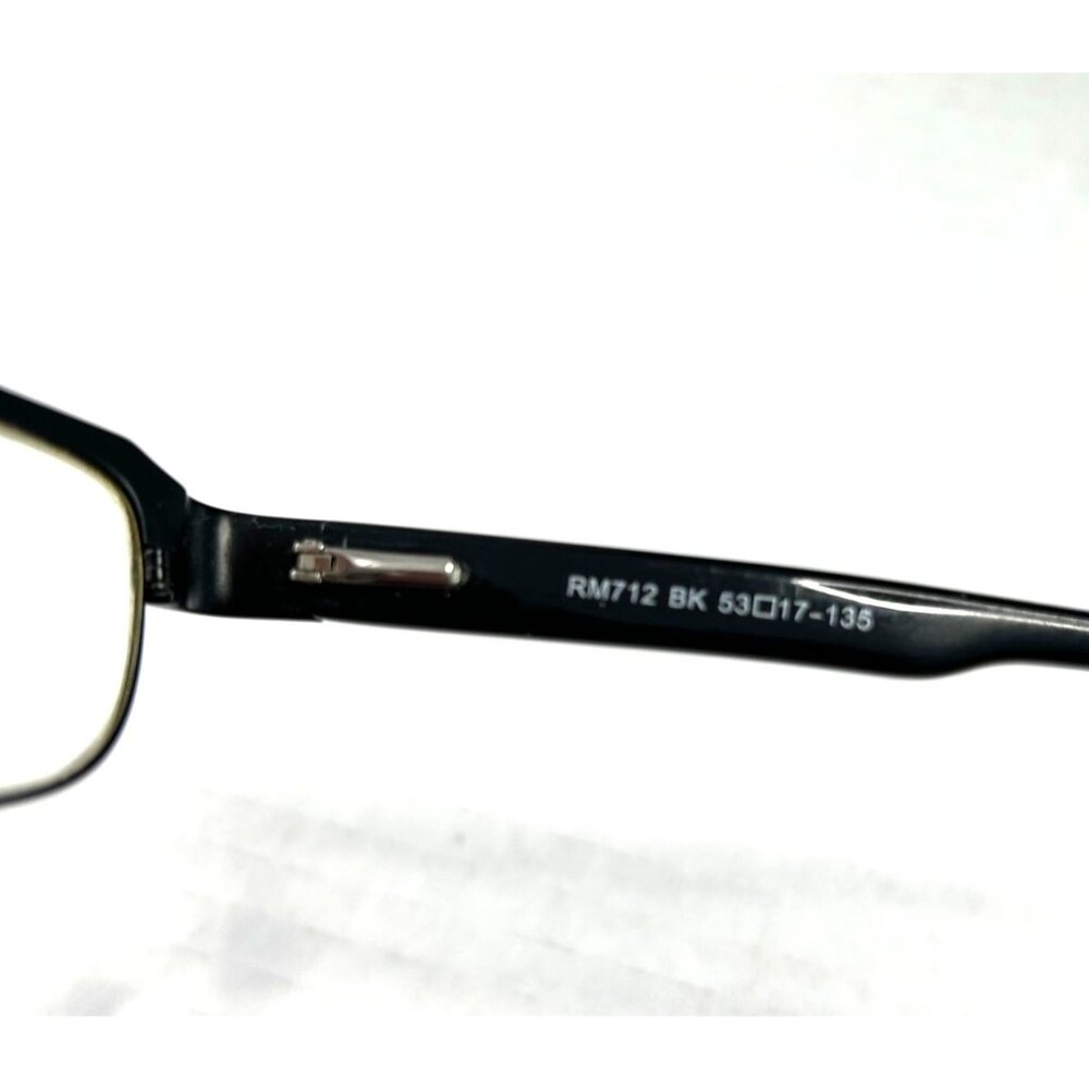 Robert Mitchel Rm712 Black Rectangular Eyeglasses… - image 6